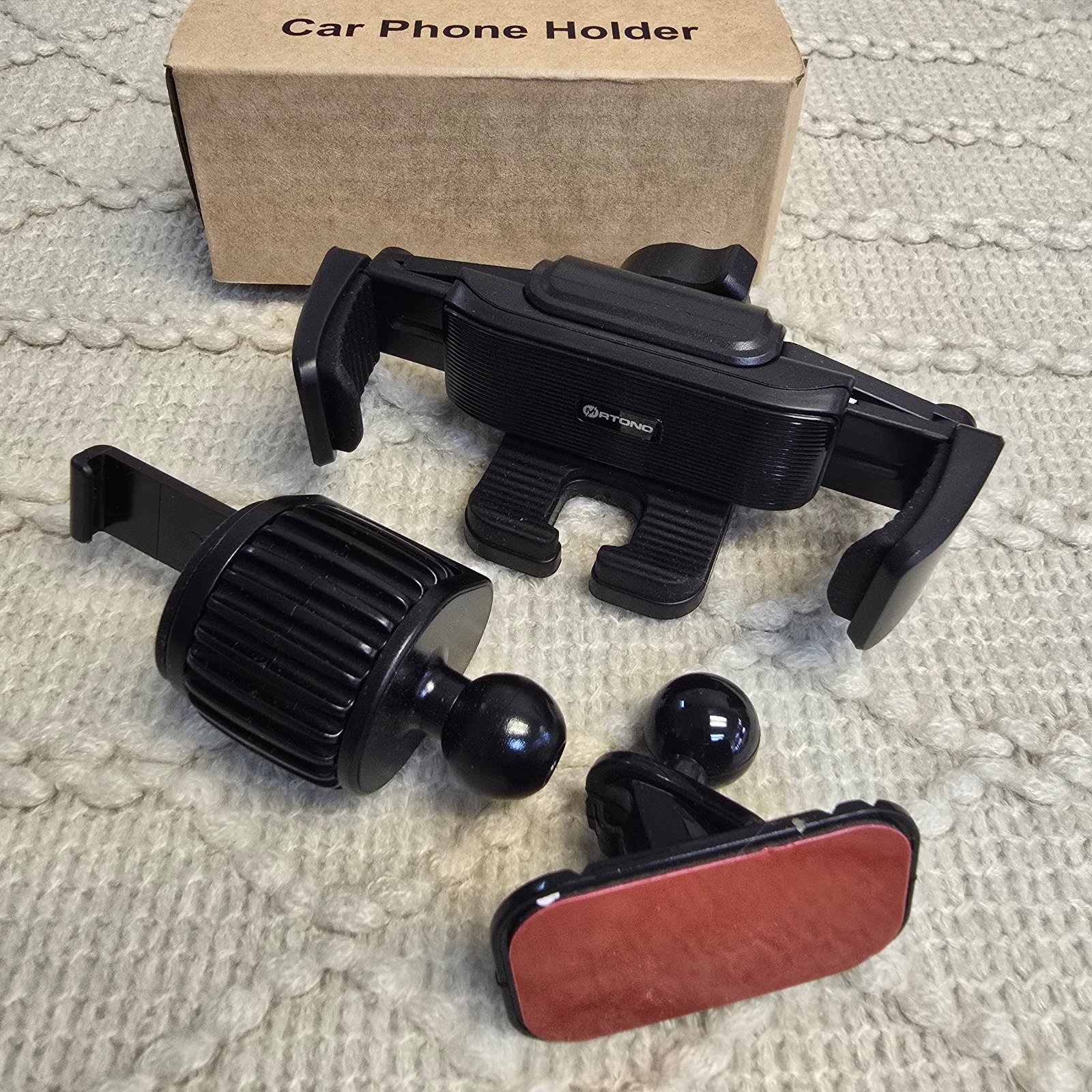 MRTONO Car Phone Holder with Dual Mounts