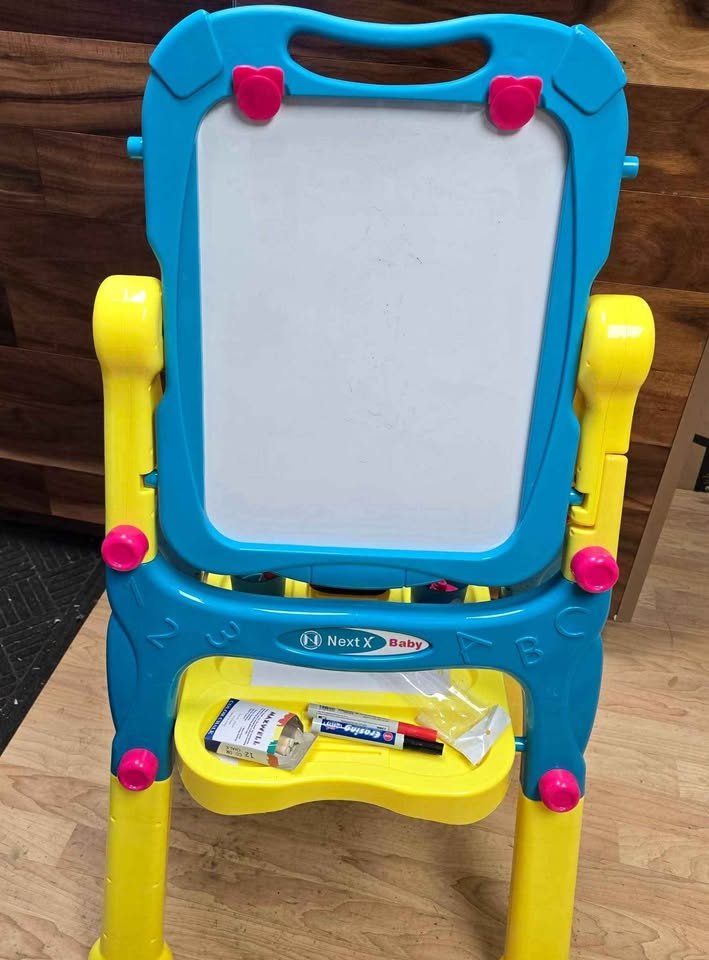 Next X 2-in-1 Creative Easel Double-Sided Whiteboard Chalkboard